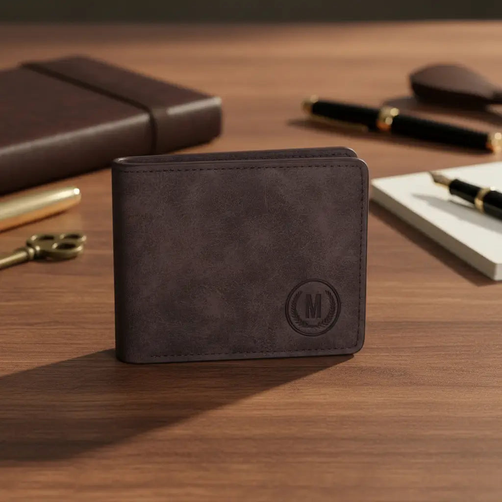 M-Design Soft Leather Bifold Wallet for Men