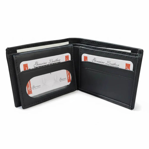 bifold  Genuine  cow  Leather Wallet