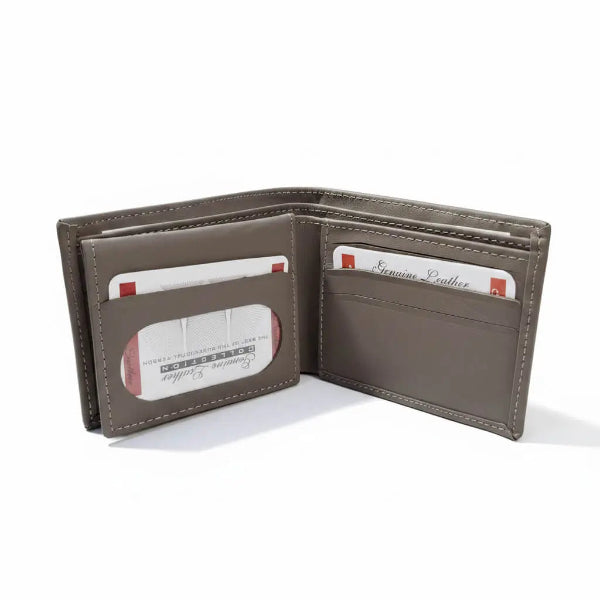 bifold  Genuine  cow  Leather Wallet