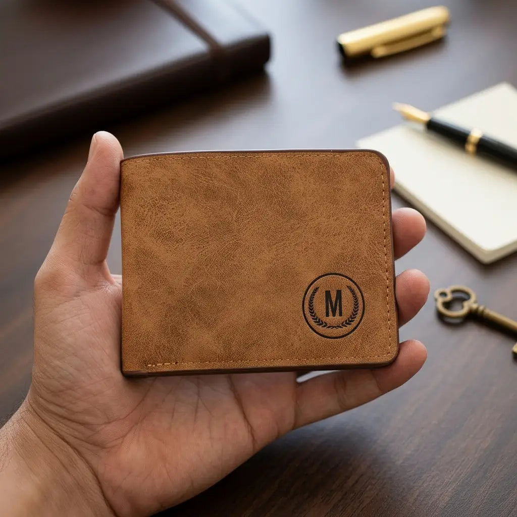 M-Design Soft Leather Bifold Wallet for Men