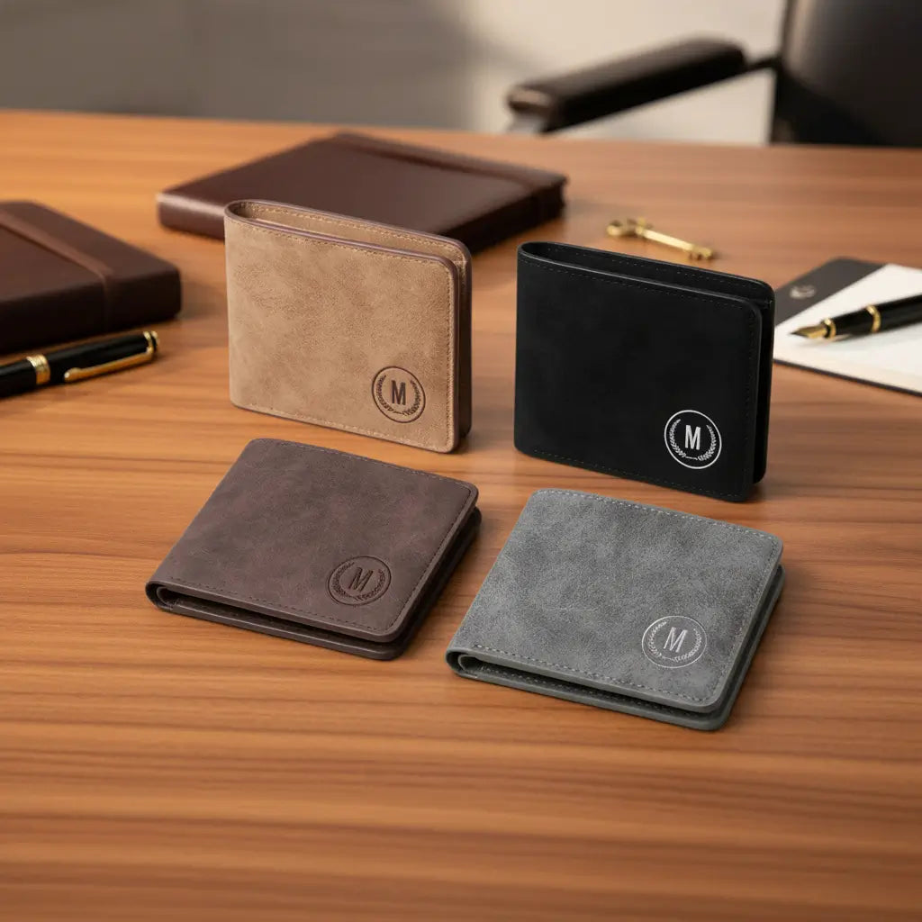 M-Design Soft Leather Bifold Wallet for Men